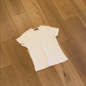 Tight, white Brandy Melville shirt!